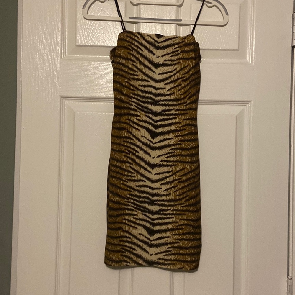Tiger stripe dress